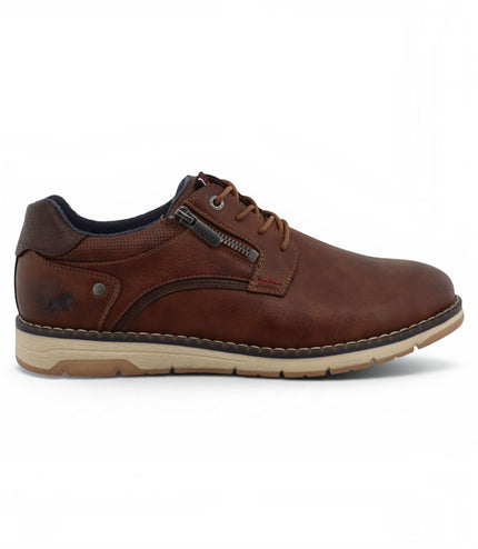 Mustang Men's Brown Faux Leather Casual Outdoor Shoes - M0031004