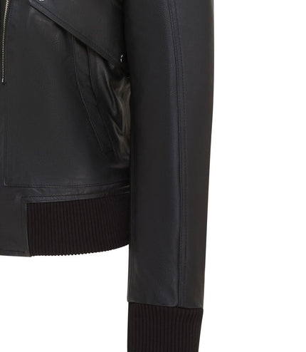 Men's Air Force A2 USAF Black Aviator Bomber Leather Cowhide Jacket
