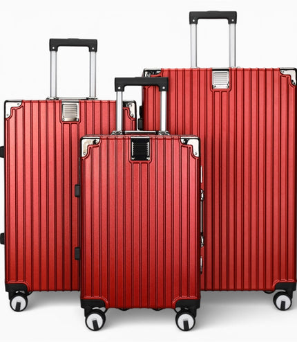 Airdrie Set of 3 Hard Shell Suitcase in Red