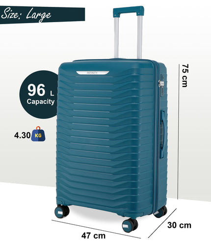 Burnaby Large Hard Shell Suitcase in Blue