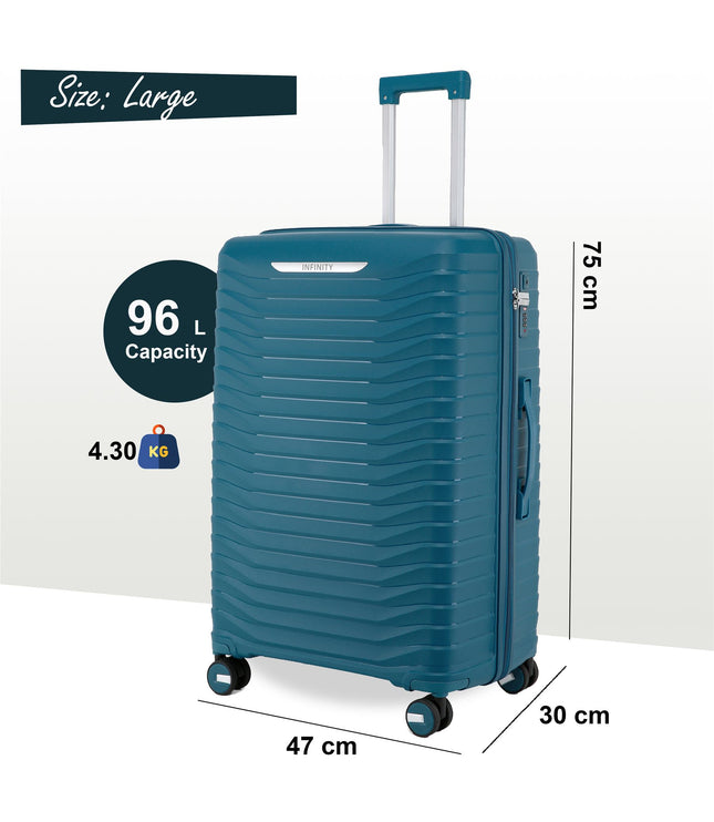 Burnaby Large Hard Shell Suitcase in Blue
