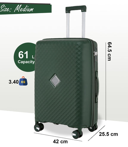 Courtenay Medium Hard Shell Suitcase in Green