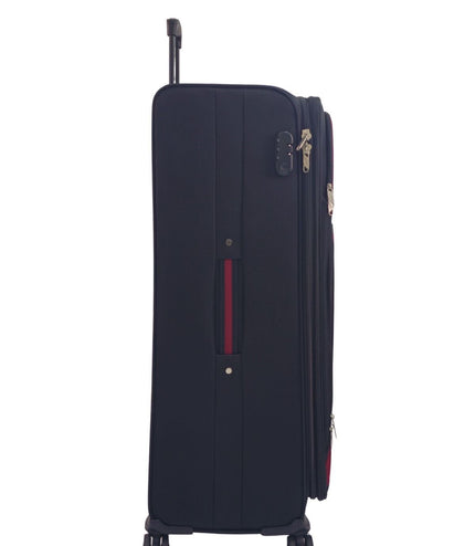 Arundel Extra Large Soft Shell Suitcase in Black