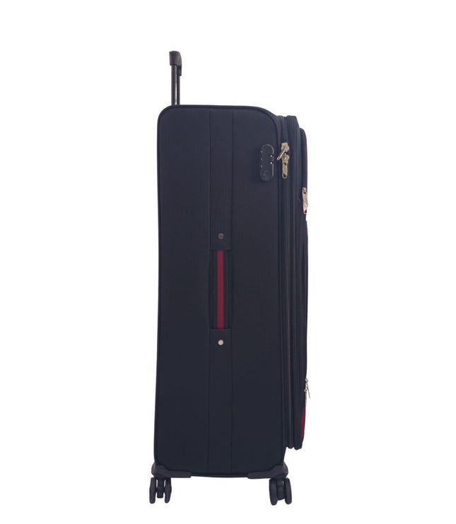 Arundel Extra Large Soft Shell Suitcase in Black