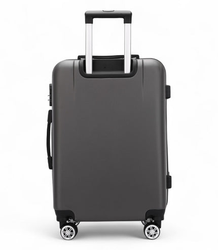 Calgary Large Hard Shell Suitcase in Charcoal Black