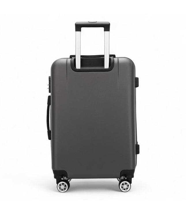 Calgary Large Hard Shell Suitcase in Charcoal Black