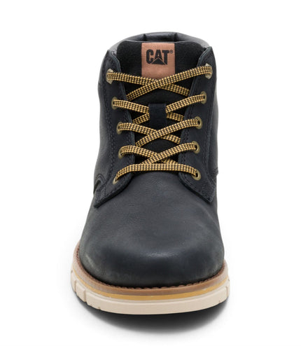 Caterpillar (CAT) Men's Water-Resistant Black Leather Ankle Boots - Estimate Chukka