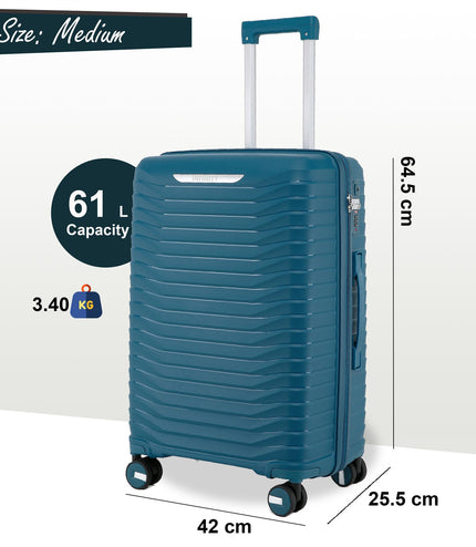 Burnaby Medium Hard Shell Suitcase in Blue