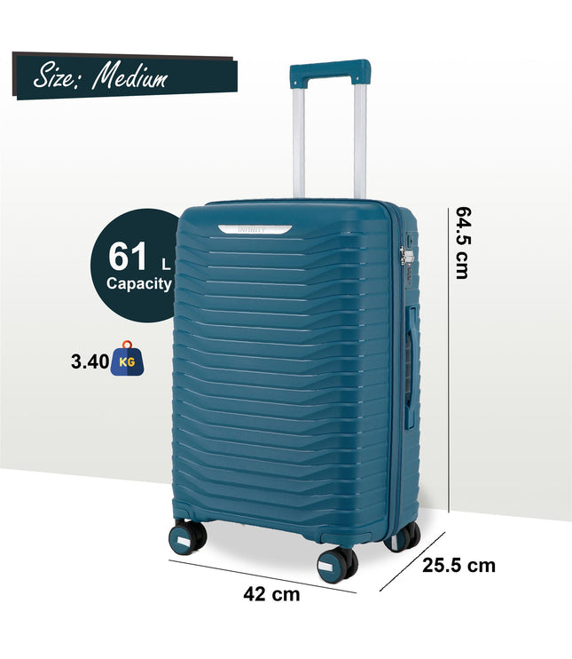 Burnaby Medium Hard Shell Suitcase in Blue