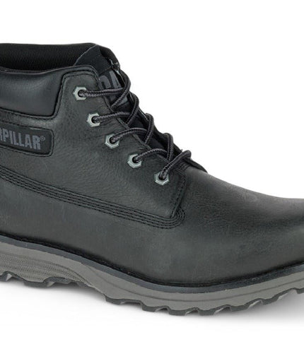 Caterpillar Men's Founder Black Leather Everyday Ankle Boots