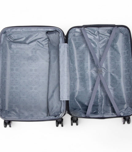Cooma Medium Hard Shell Suitcase London in Black Flower