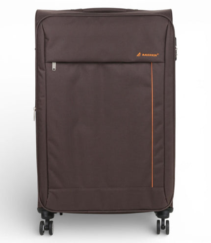 Carrollton Large Soft Shell Suitcase in Brown