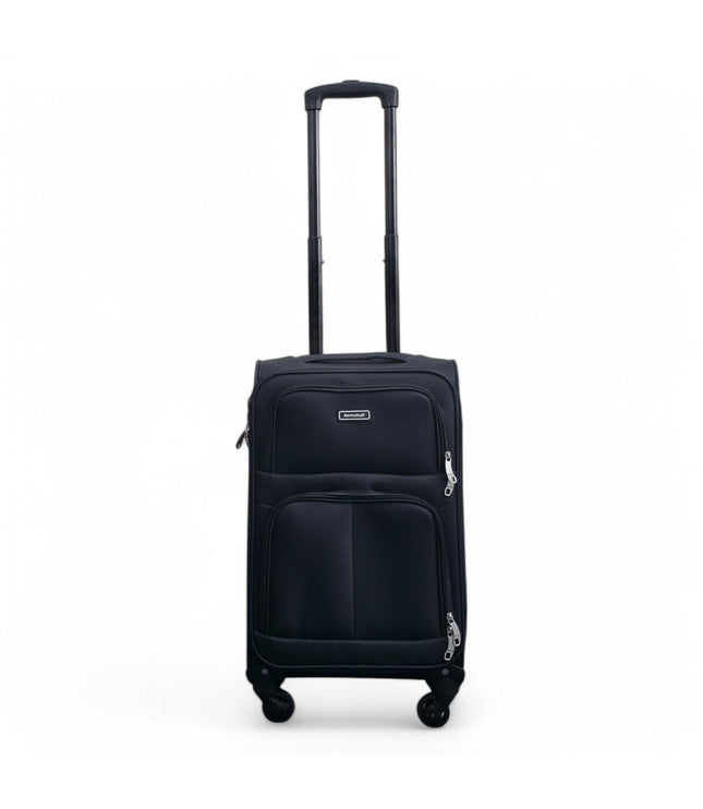 Tahara Cabin Soft Shell Suitcase in Black