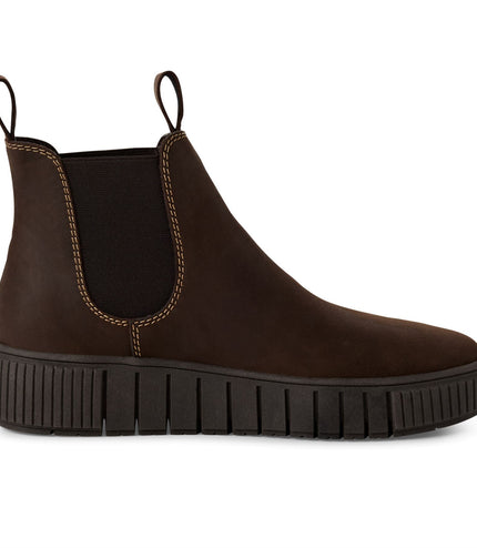 Tamaris Womens Brown Leather Chelsea Ankle Boots