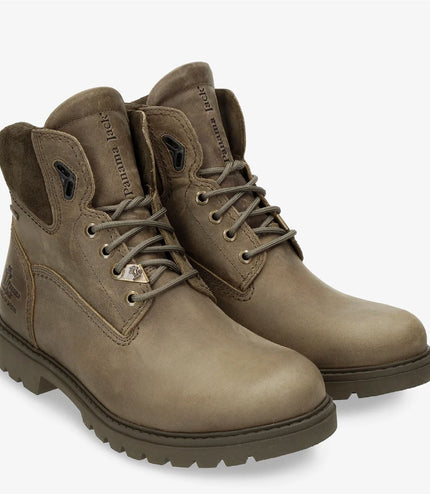 Panama Jack Men's Amur GTX C32 Khaki Waterproof Leather Ankle Boots