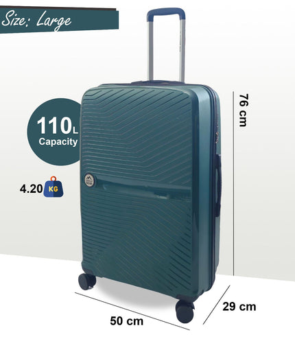 Acton Large Hard Shell Suitcase in Green