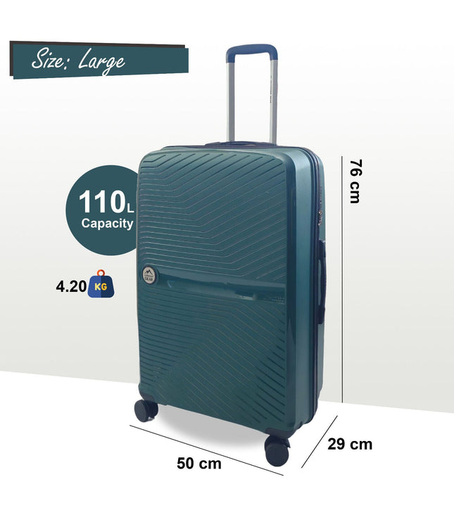 Acton Large Hard Shell Suitcase in Green