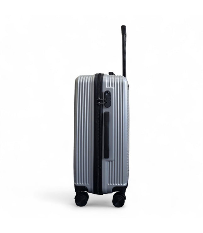 Junee Medium Hard Shell Suitcase in Silver
