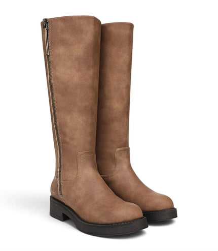 Blowfish Malibu Women's Tan Faux Leather High Riding Boots - Venice Tall