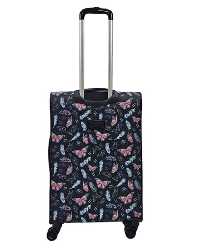 Ashbourne Medium Soft Shell Suitcase in Butterfly