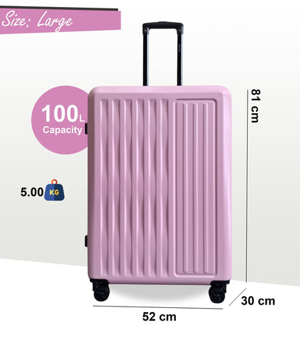 Croydon Large Hard Shell Suitcase in Pink