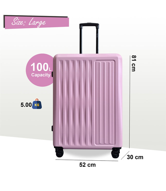 Croydon Large Hard Shell Suitcase in Pink