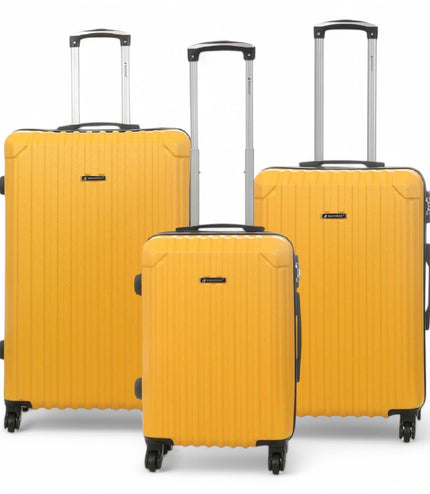 Corowa Set of 3 Hard Shell Suitcase in Yellow