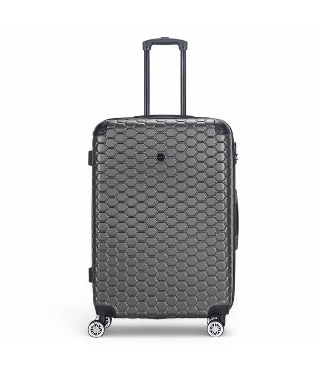 Noda Large Hard Shell Suitcase in Charcoal