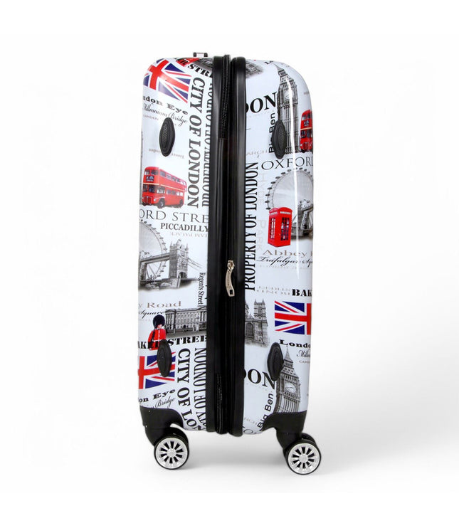 Cooma Medium Hard Shell Suitcase London in Black Flower