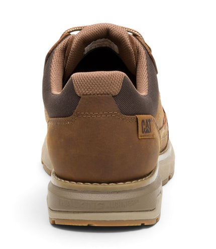 Caterpillar (CAT) Men's Bronze Brown Leather Water-Resistant Hiking Shoes - Pursue Hiker Lo
