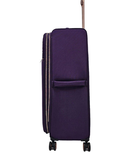 Bexley Large Soft Shell Suitcase in Purple