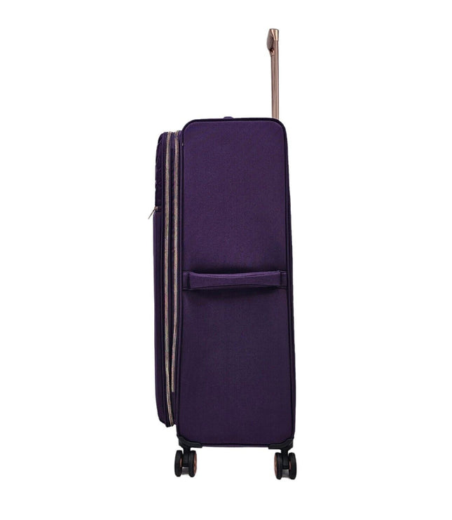 Bexley Large Soft Shell Suitcase in Purple