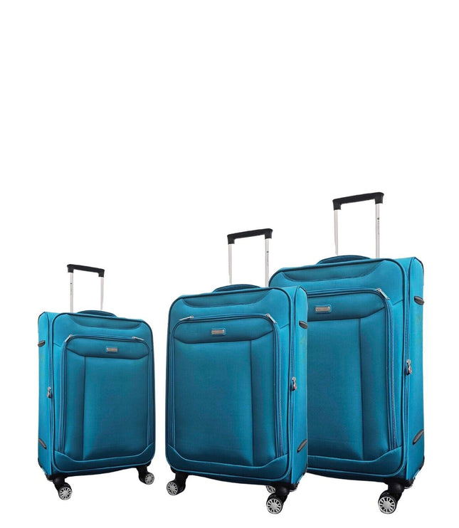 Cockermouth Set of 3 Soft Shell Suitcase in Teal