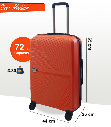 Acton Medium Hard Shell Suitcase in Orange