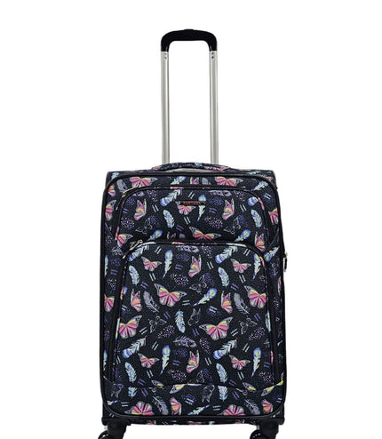 Ashbourne Medium Soft Shell Suitcase in Butterfly