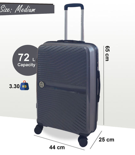 Acton Medium Hard Shell Suitcase in Grey