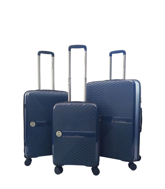 Acton Set of 3 Hard Shell Suitcase in Navy