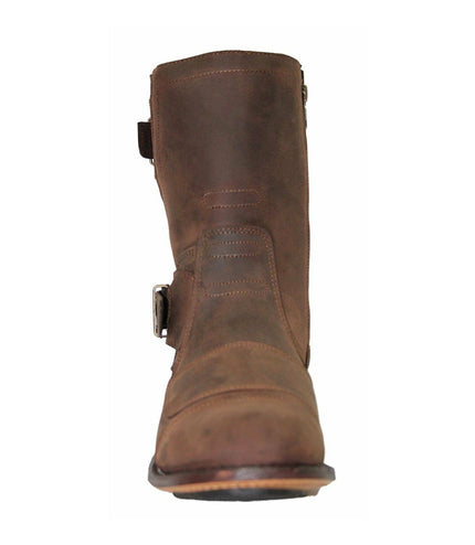 Grinders Mens Brown Leather Cowboy Boots - Route 66
