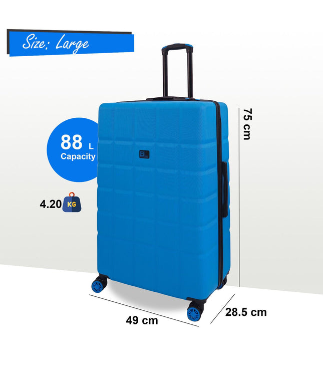 Cotgrave Large Soft Shell Suitcase in Blue