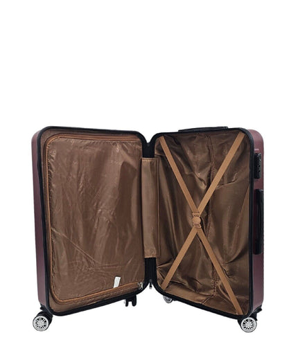 Chorley Cabin Hard Shell Suitcase in Burgundy