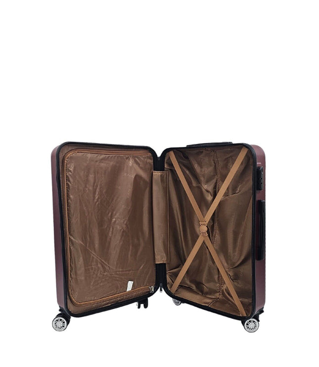 Chorley Cabin Hard Shell Suitcase in Burgundy