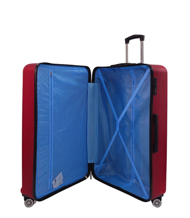 Alsager Extra Large Hard Shell Suitcase in Burgundy