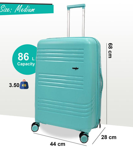 Camborne Medium Hard Shell Suitcase in Teal