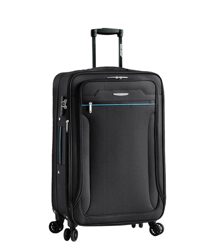 Cinderford Medium Soft Shell Suitcase in Black