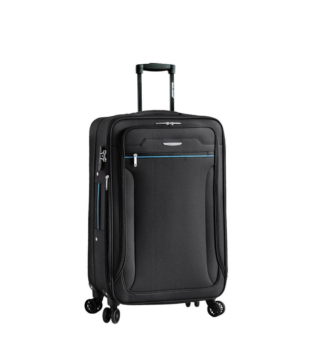 Cinderford Medium Soft Shell Suitcase in Black