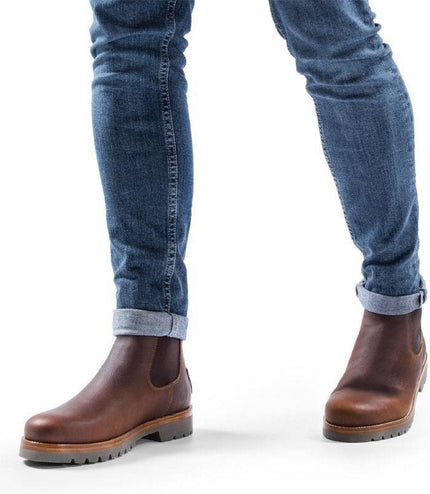 Panama Jack Men's Beny Igloo C2 Chestnut Waterproof Leather Chelsea Boots