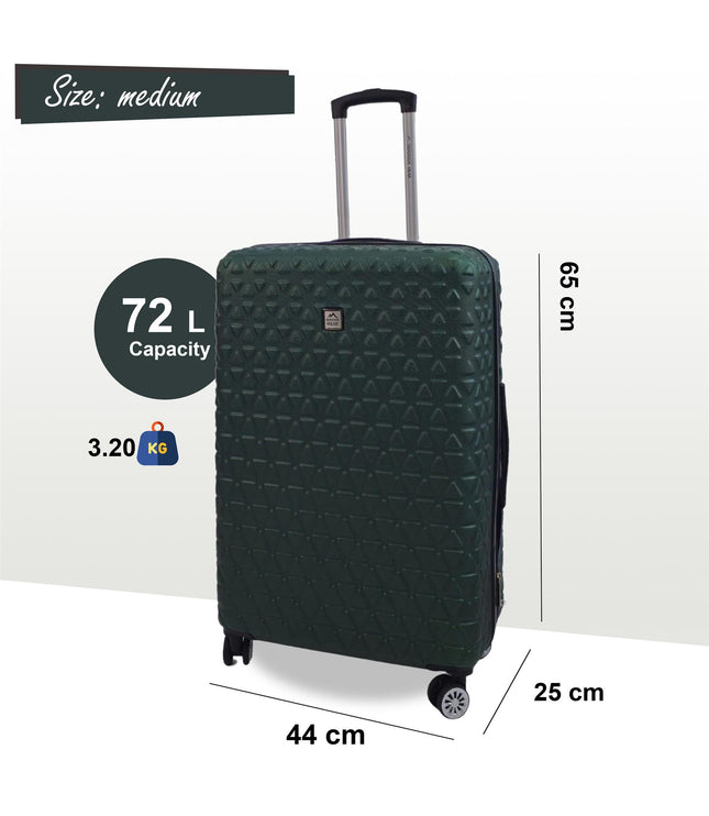 Adlington Medium Hard Shell Suitcase in Green