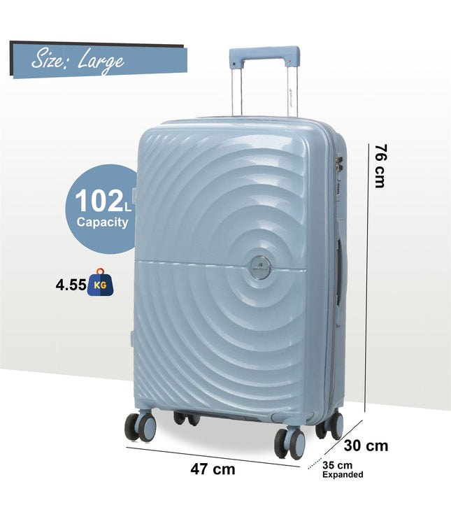 Balranald Large Hard Shell Suitcase in Sky Blue