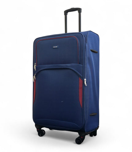 Gosford Large Soft Shell Suitcase in Navy Blue
