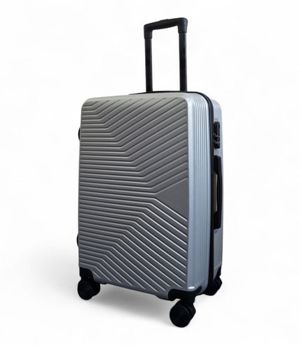 Junee Medium Hard Shell Suitcase in Silver